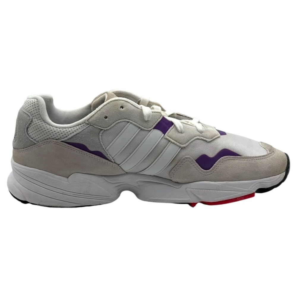 adidas Men Yung-96 Size 12 White Purple‎ Retro Sneaker Chunky Dad Shoes DB2601 - Picture 4 of 8